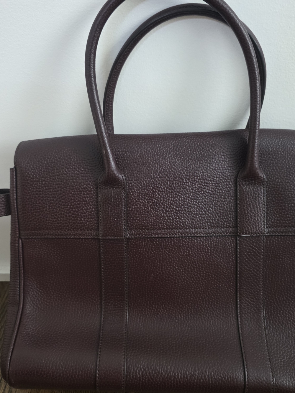 MULBERRY Bayswater Leather Tote Bag in Deep Burgundy/oxblood - Picture 4 of 11